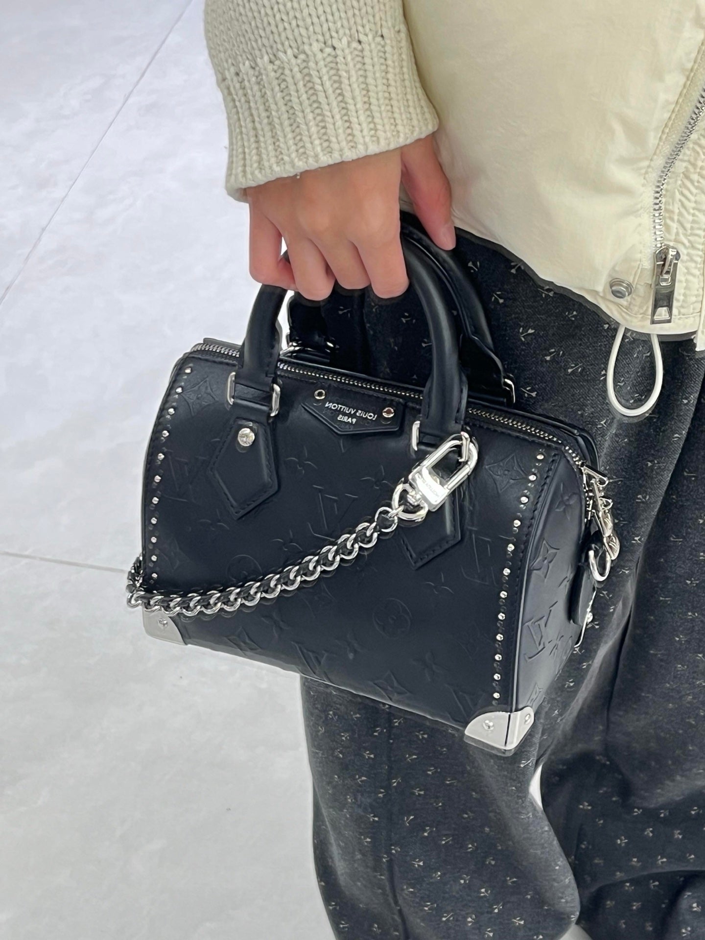路L家-M27921 SPEEDY TRUNK 20 手袋-黑色