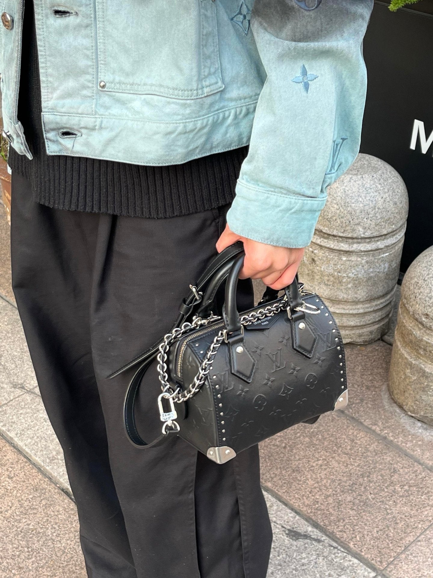 路L家-M27921 SPEEDY TRUNK 20 手袋-黑色
