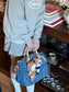 路L家-M14430 SPEEDY BANDOULIÈRE 30 手袋 牛仔藍