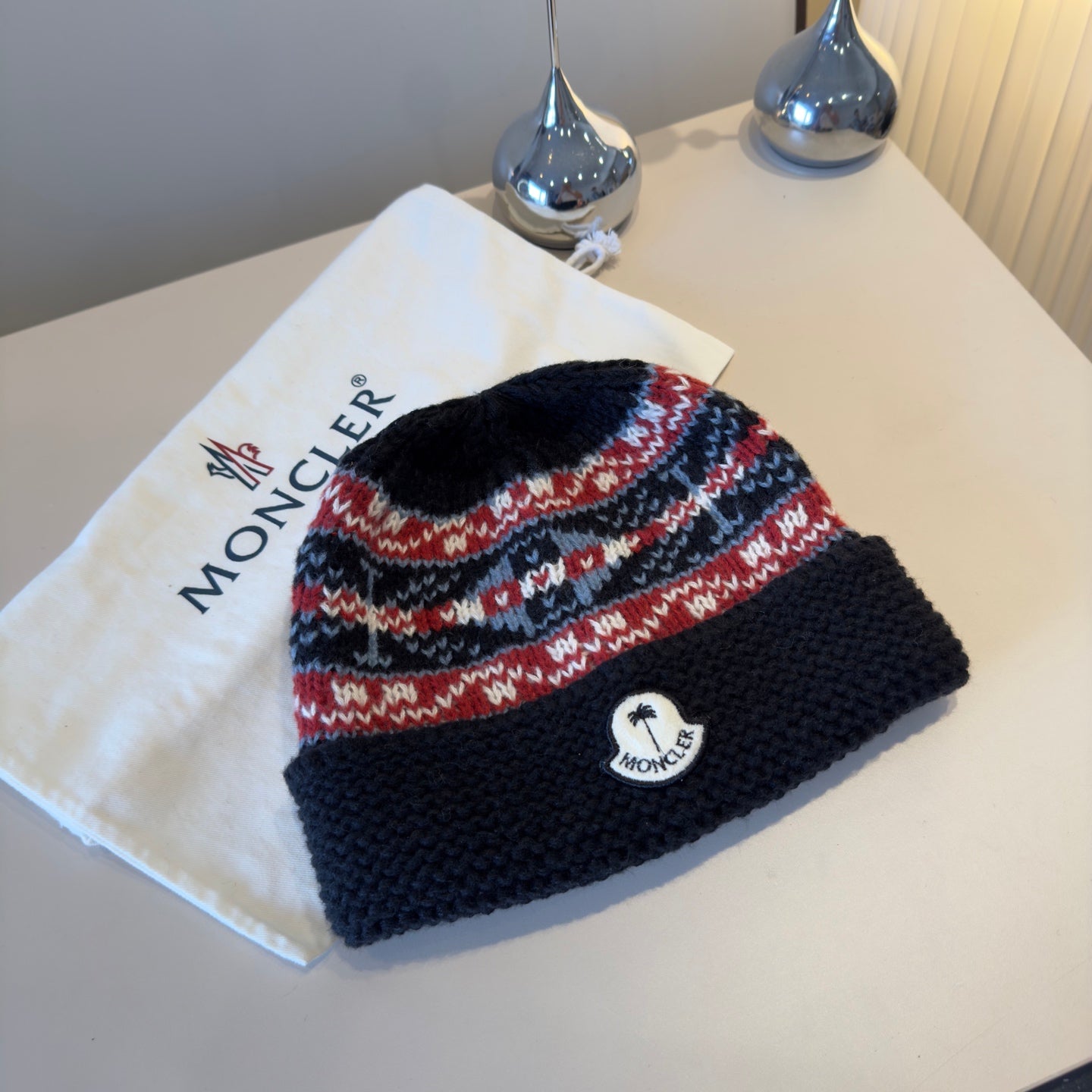Moncler-新款針織毛帽