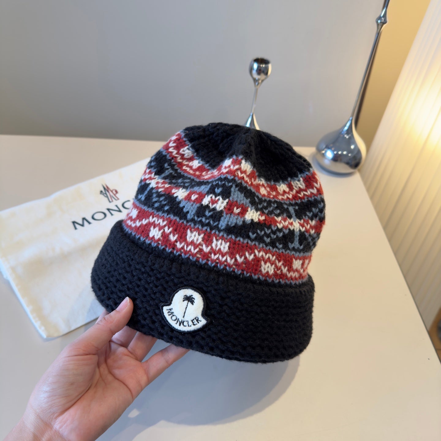 Moncler-新款針織毛帽