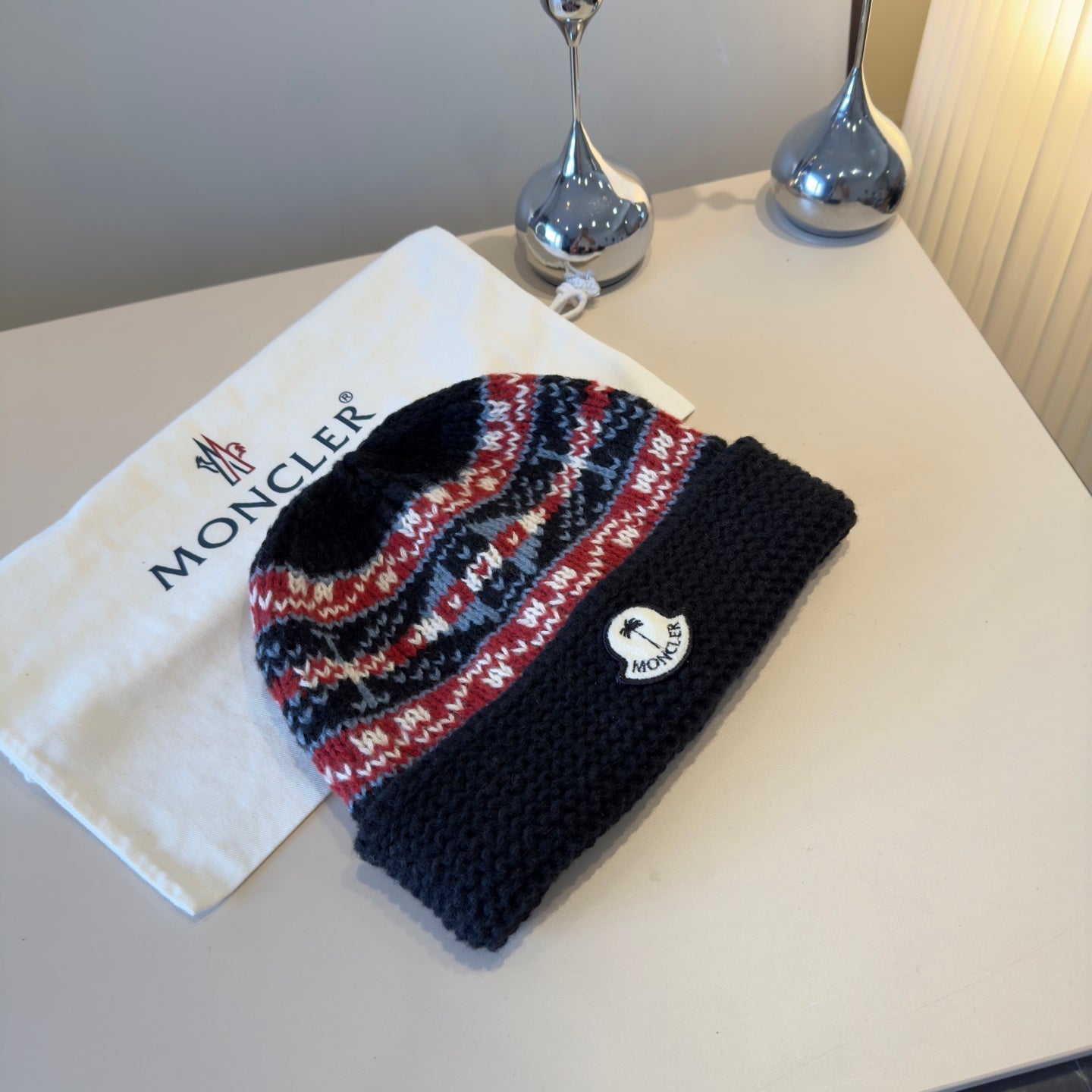 Moncler-新款針織毛帽