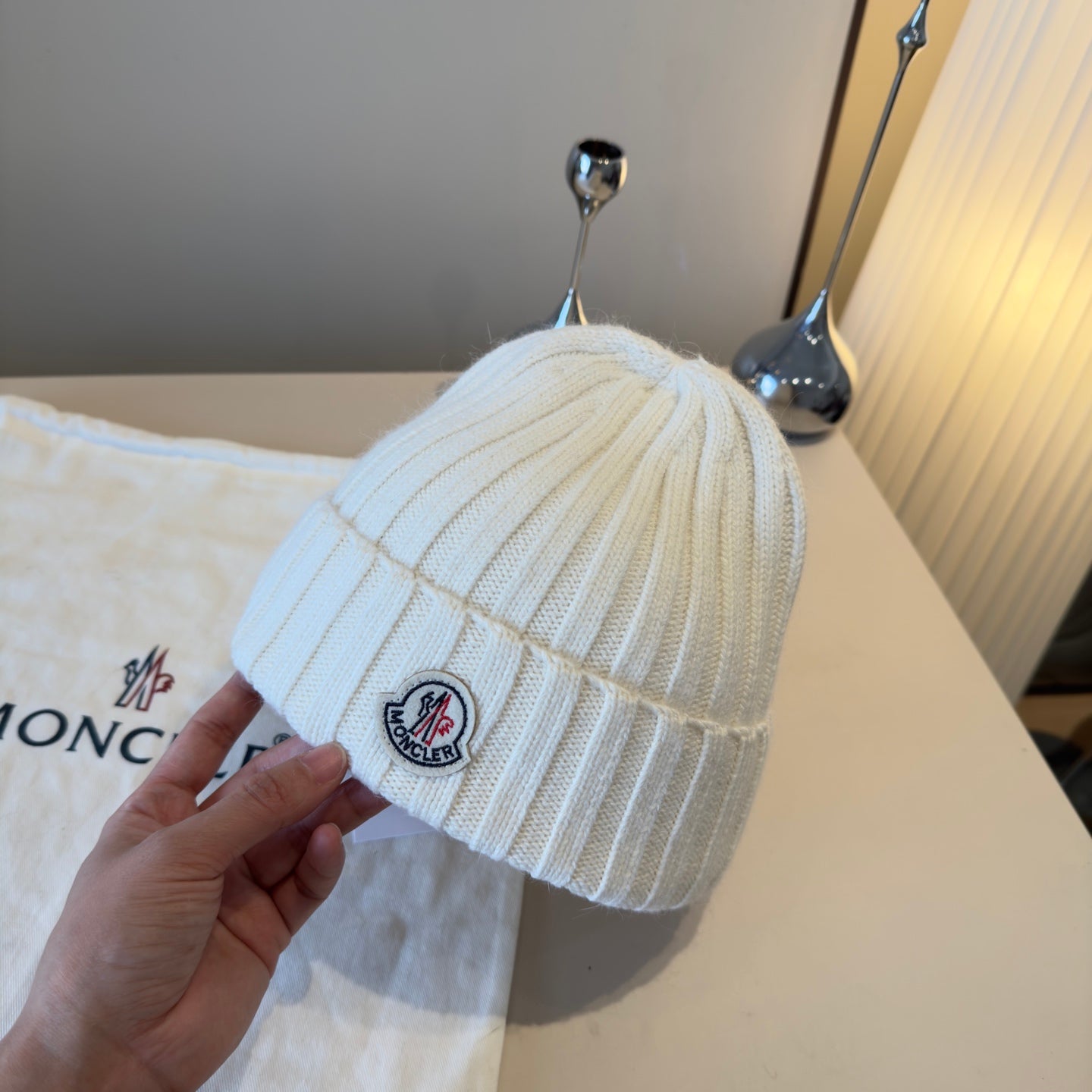 Moncler-新款針織羊毛 毛帽