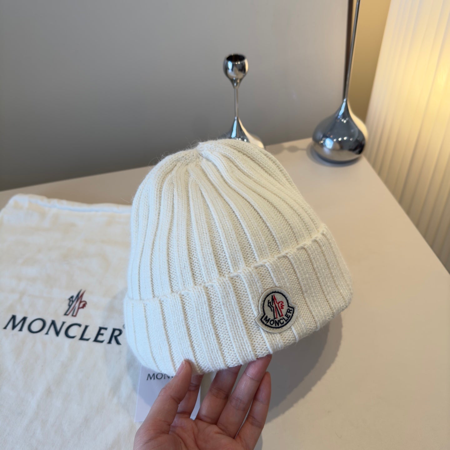Moncler-新款針織羊毛 毛帽