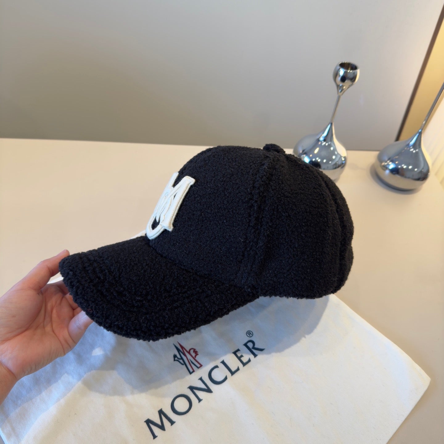 Moncler-新款鴨舌帽 高級訂製-黑色