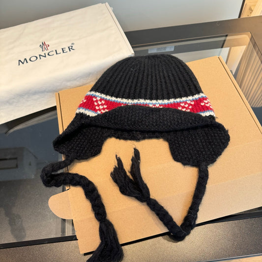 Moncler-新款針織護耳帽
