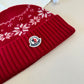 Moncler-新款毛帽-紅色