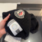 Moncler-針織帽毛帽-黑色