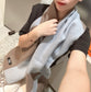 小愛款-雙面羊絨披肩 210*32