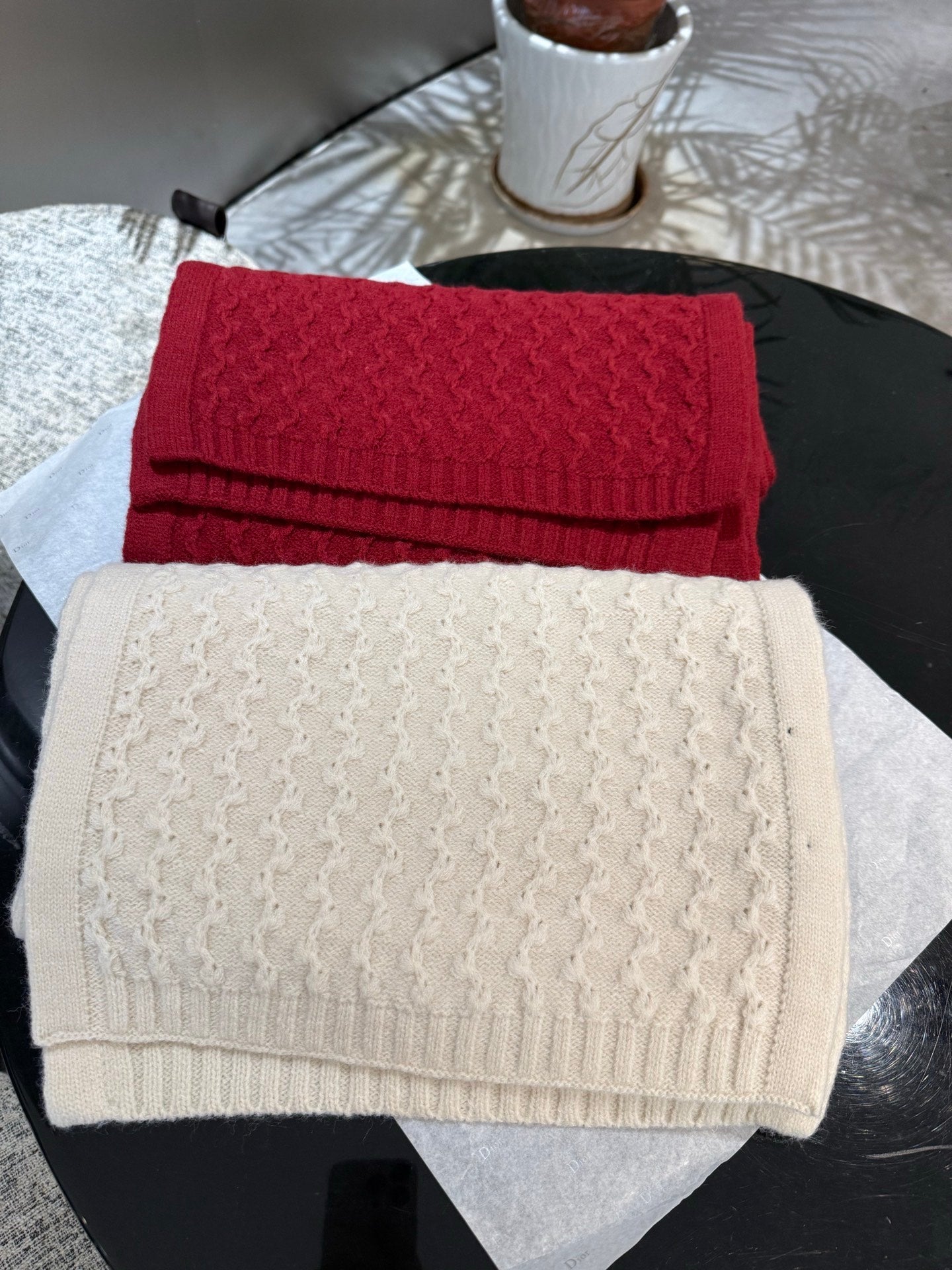 L-Piana-頂級羊絨 35*180cm-白色