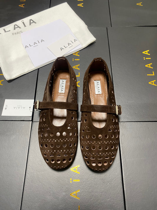 Ala-260707芭蕾舞鞋 咖色