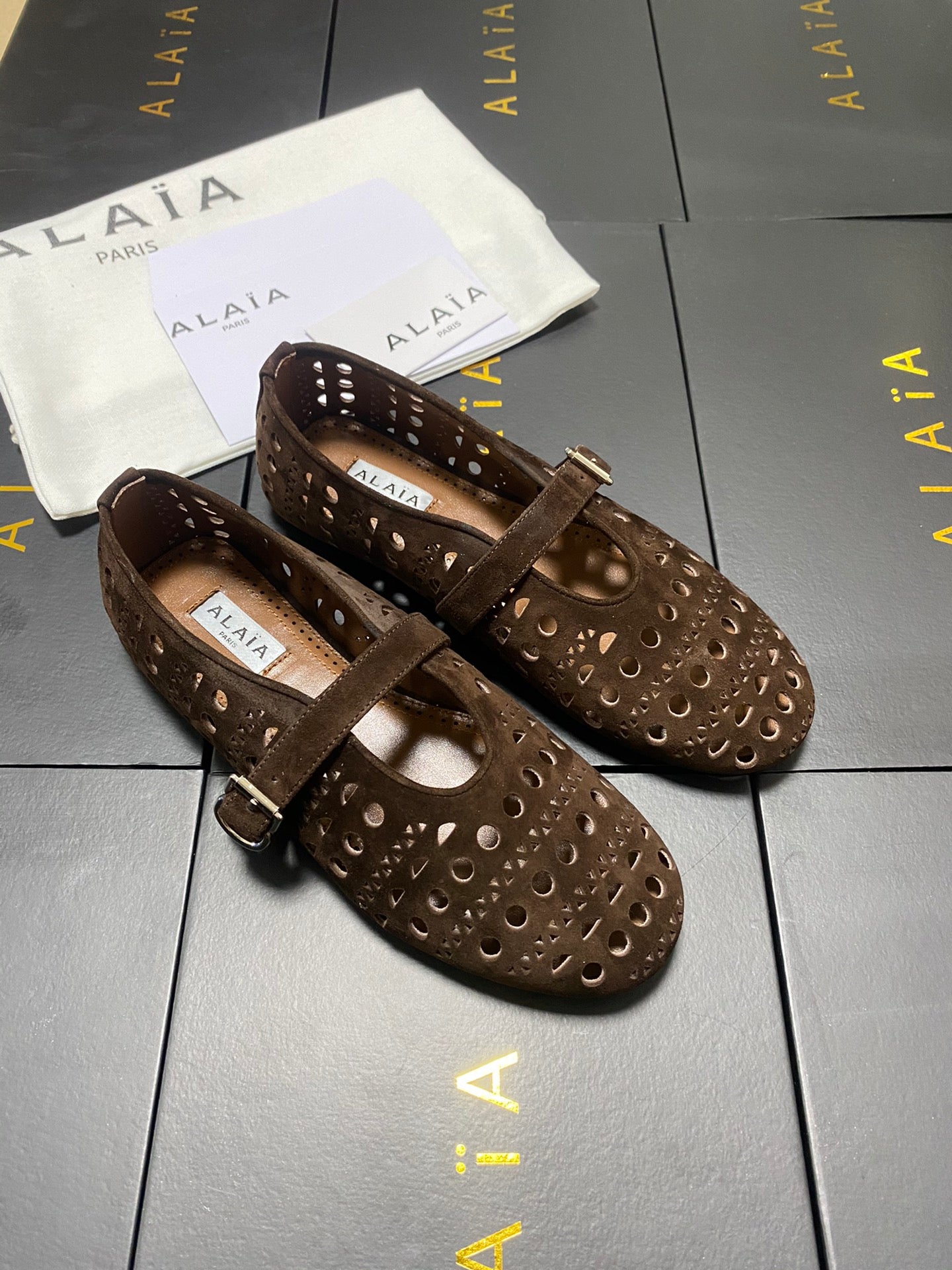 Ala-260707芭蕾舞鞋 咖色