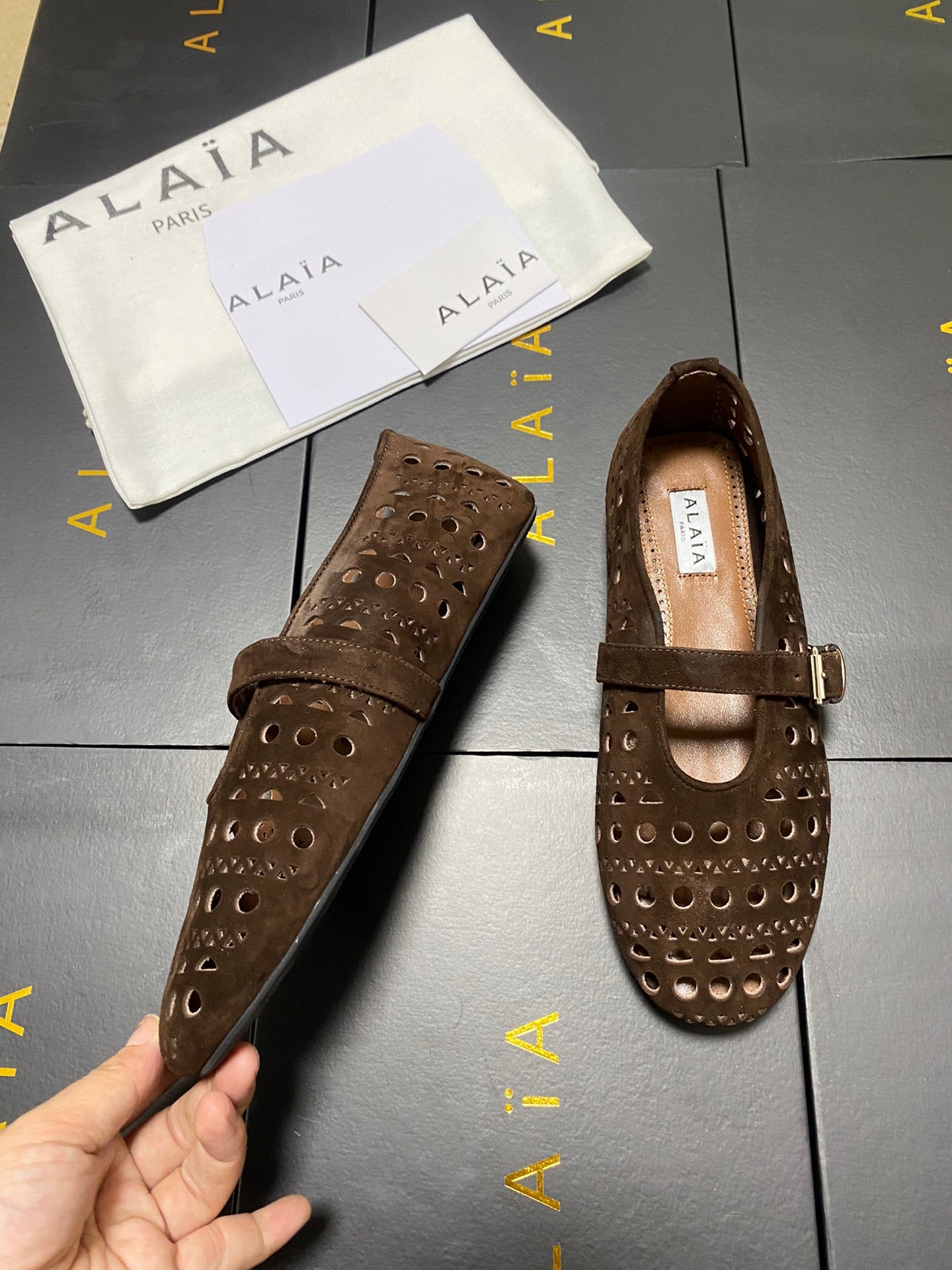 Ala-260707芭蕾舞鞋 咖色