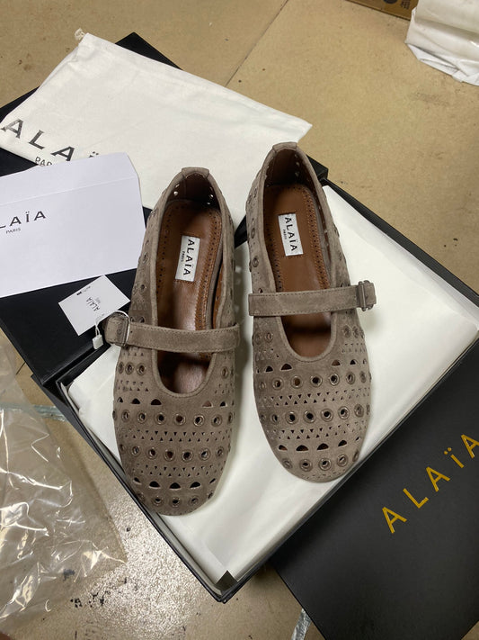 Ala-260707芭蕾舞鞋 灰棕