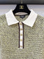 小香家-簍空針織POLO短袖