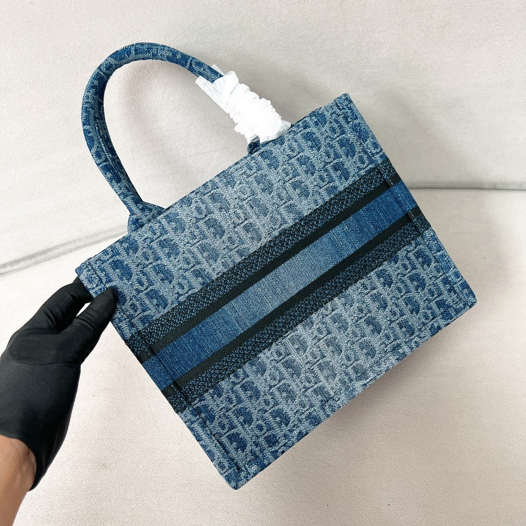 迪D家-BookTote 小號 單寧藍