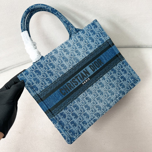迪D家-BookTote 小號 單寧藍