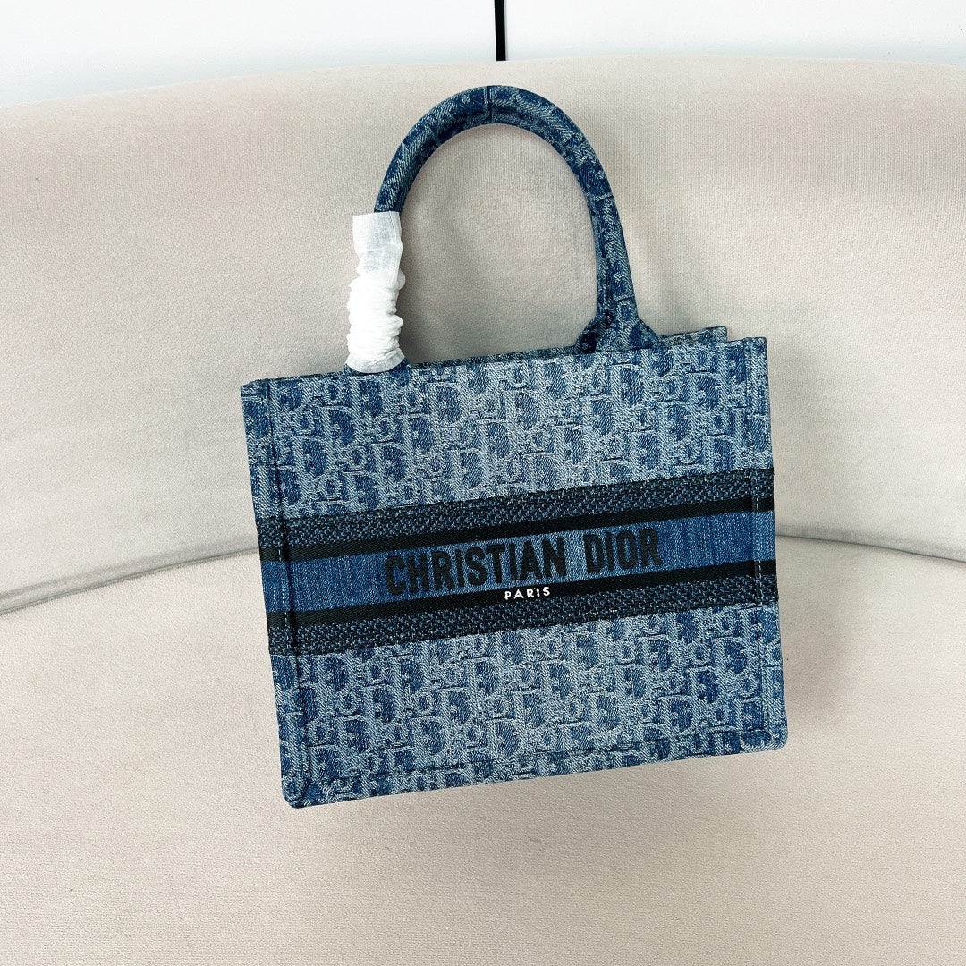迪D家-BookTote 小號 單寧藍