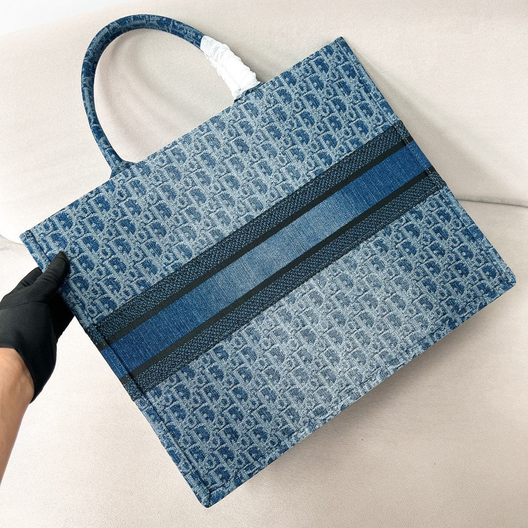 迪D家-BookTote 大號 牛仔單寧