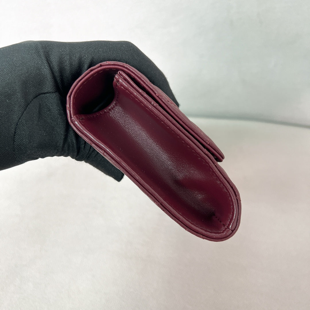 迪D家-Caro 手拿包 酒紅色