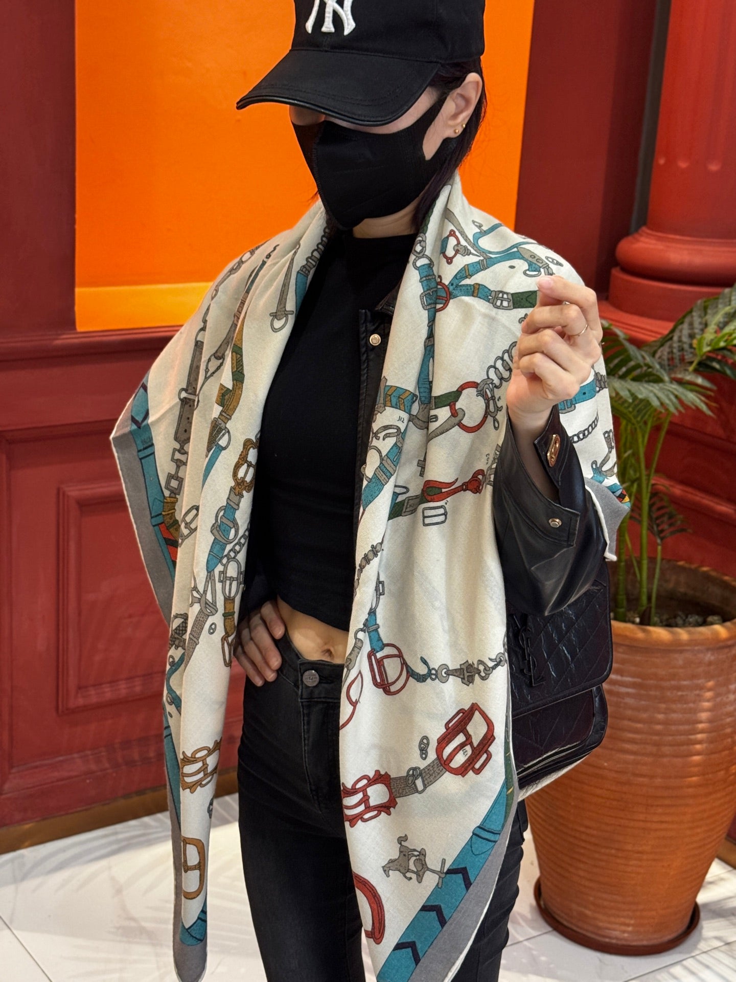 小愛款-雙面同色 羊絨方巾 140cm*140cm
