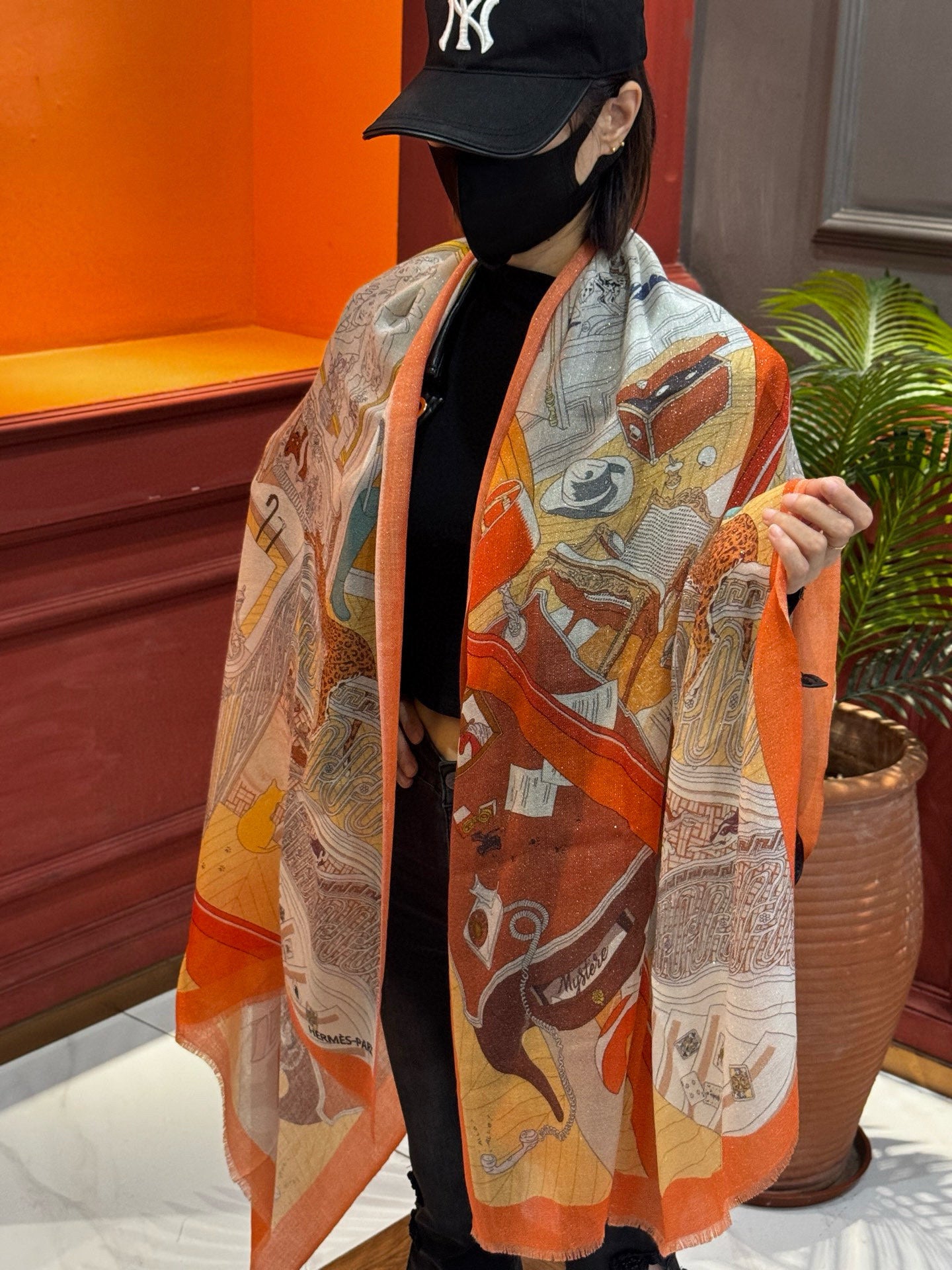 小愛款-羊絨印花 100cm*200cm 70%羊絨+30％真絲