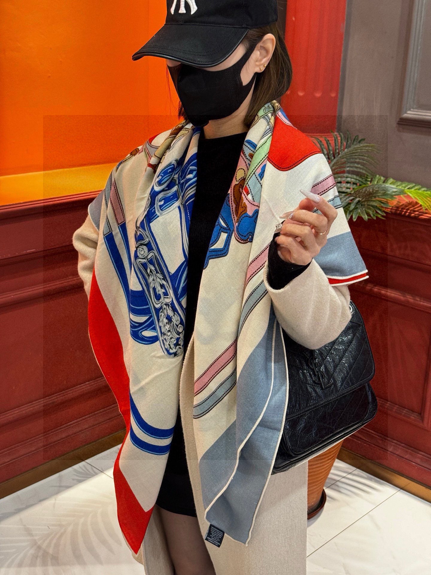 小愛款-羊絨方巾 140cm*140cm 70%羊絨+30％真絲