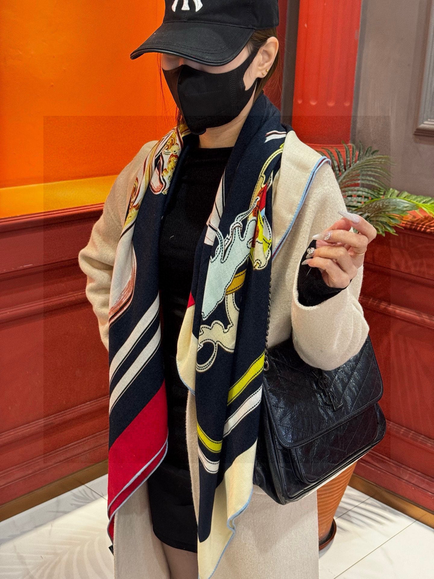 小愛款-羊絨方巾 140cm*140cm 70%羊絨+30％真絲