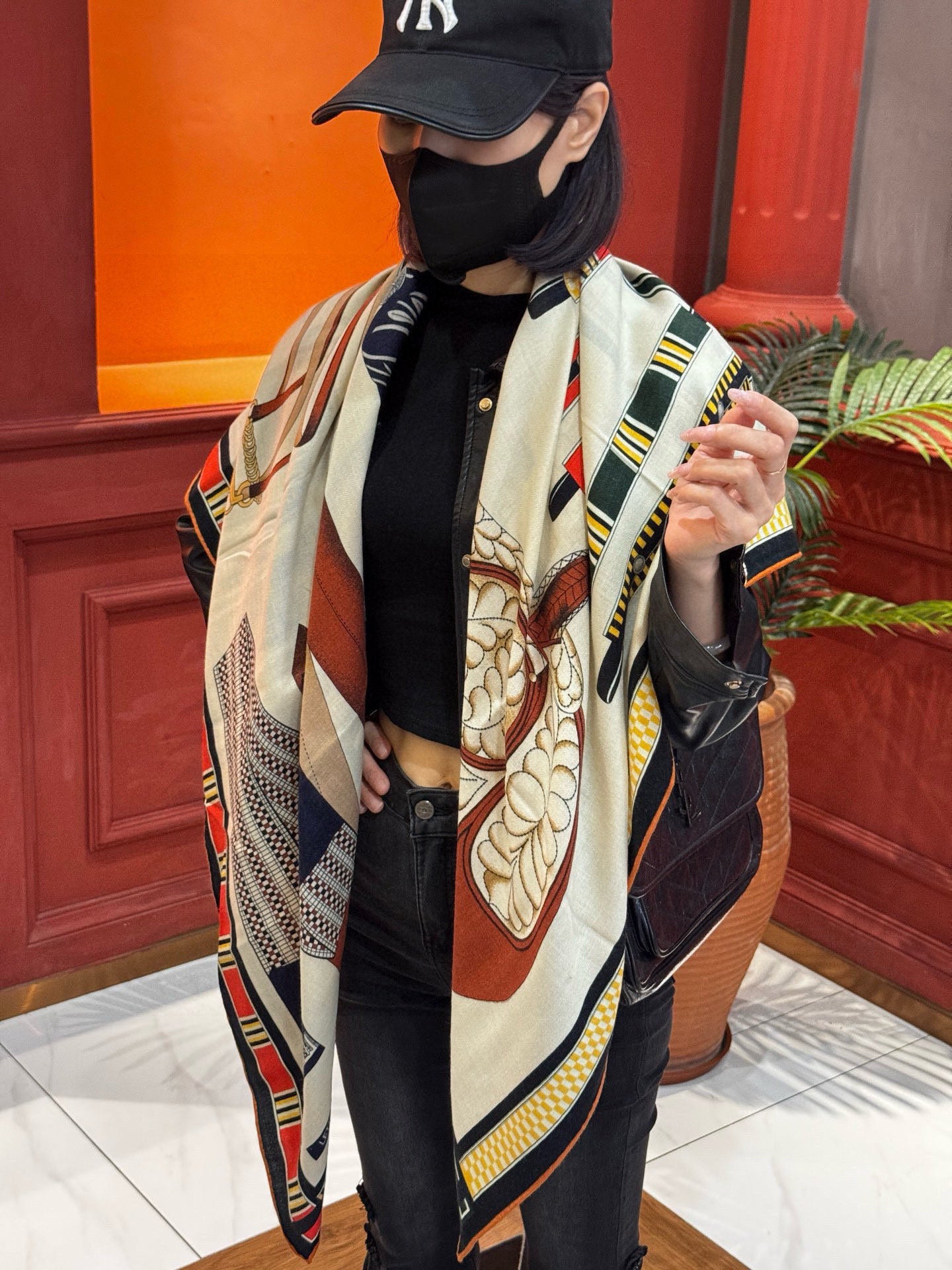 小愛款-真絲羊絨 140*140