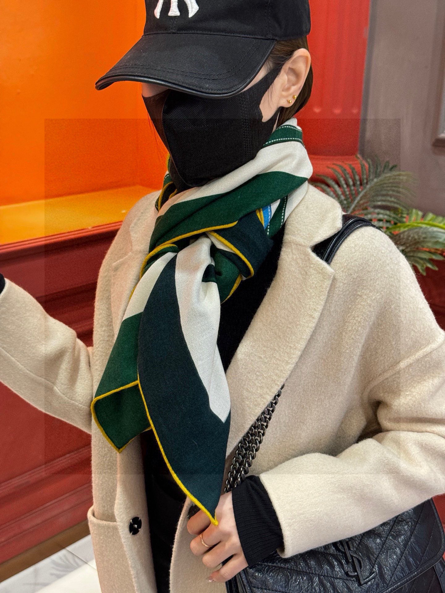 小愛款-雙面同色 羊絨方巾 140cm*140cm