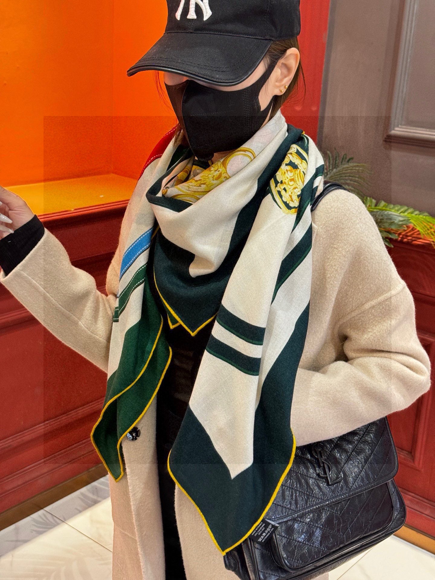小愛款-雙面同色 羊絨方巾 140cm*140cm