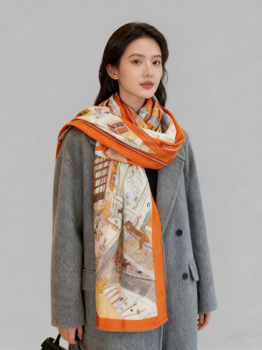 小愛款-羊絨印花 100cm*200cm