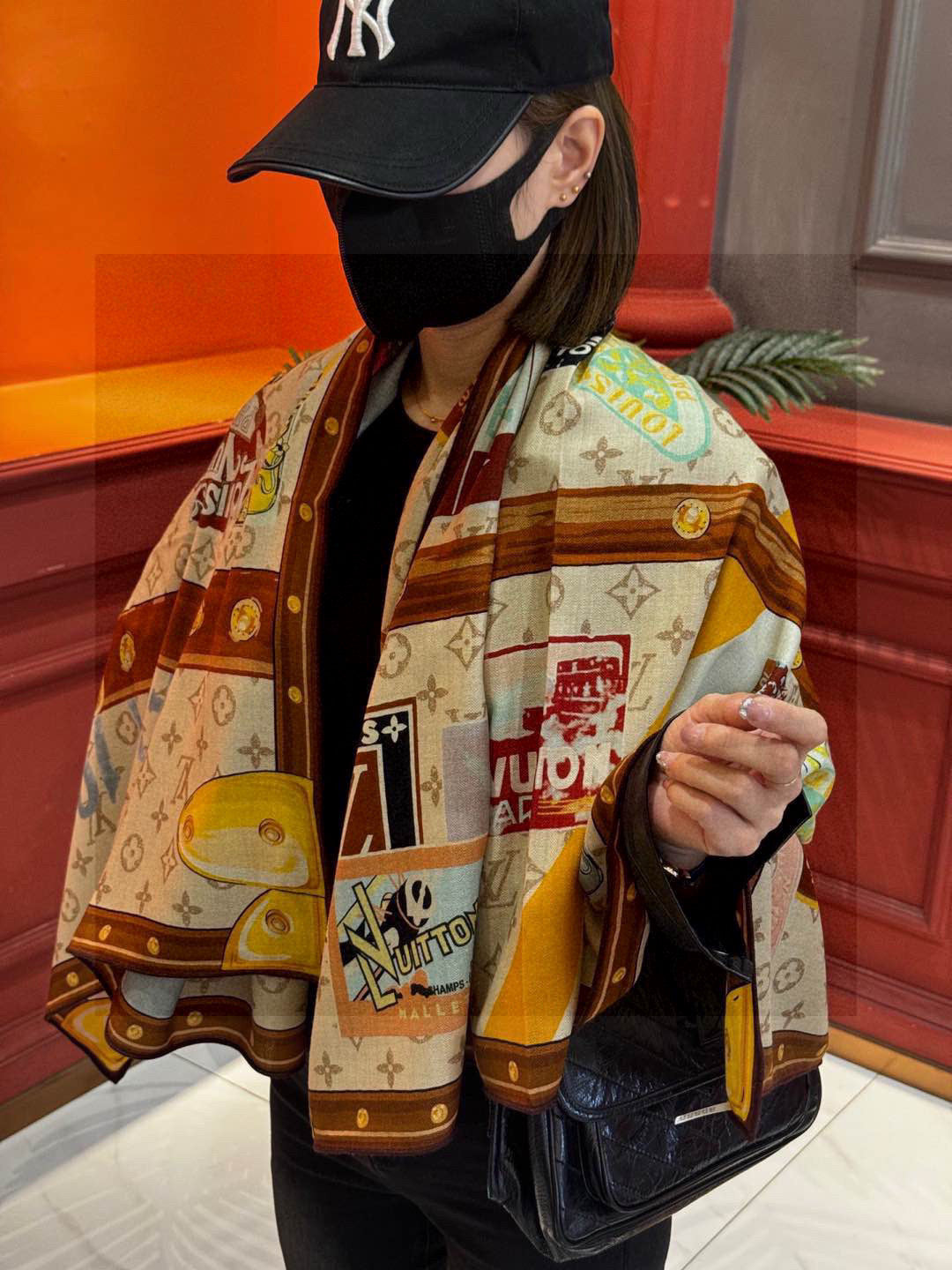 路L家-方巾二配色 140*140 絲絨方巾