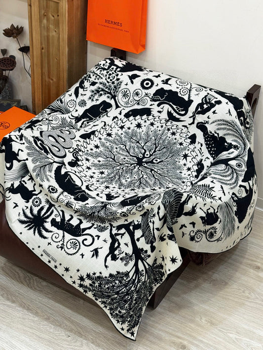 小愛款-雙面同色絲毛140cm*140cm 羊絨方巾