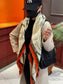 小愛款-雙面同色 真絲羊絨披肩 140*140