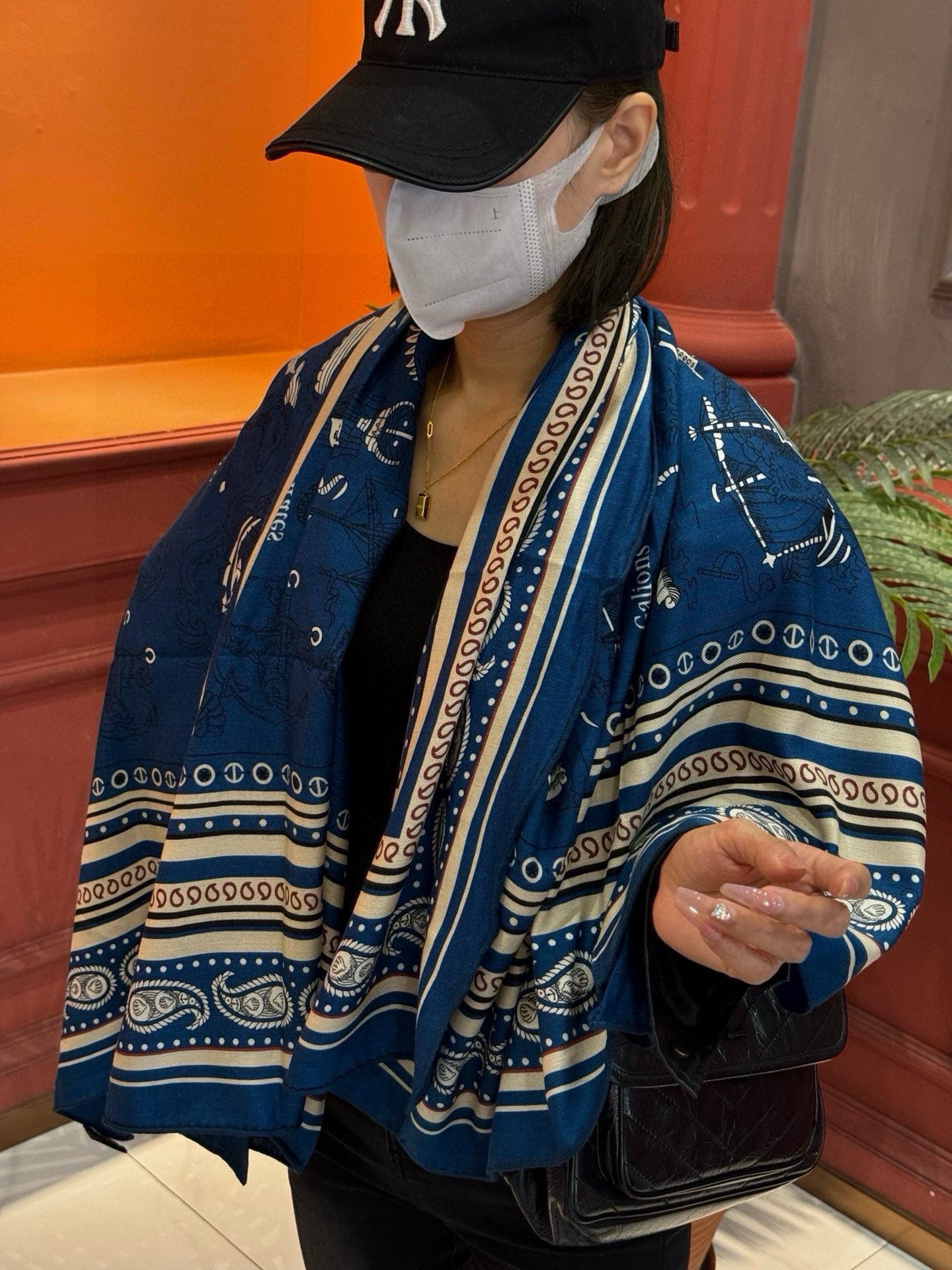 小愛款-雙面同色羊絨方巾 140cm*140cm