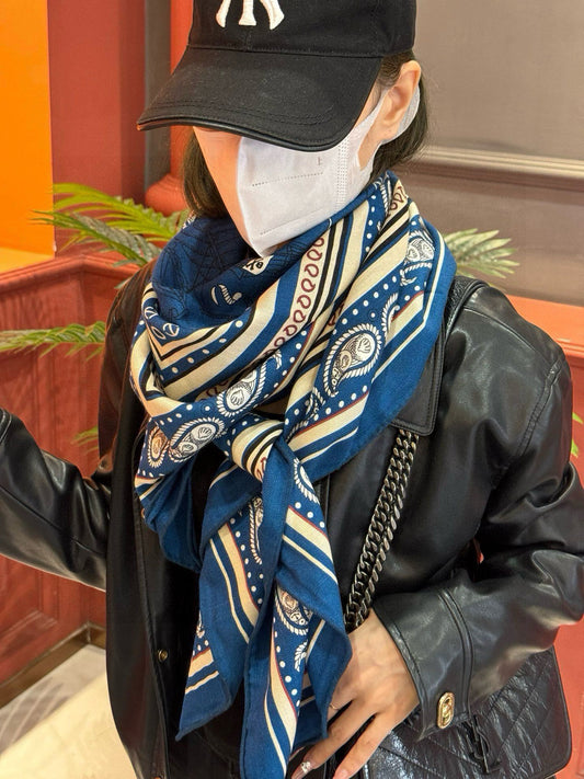 小愛款-雙面同色羊絨方巾 140cm*140cm