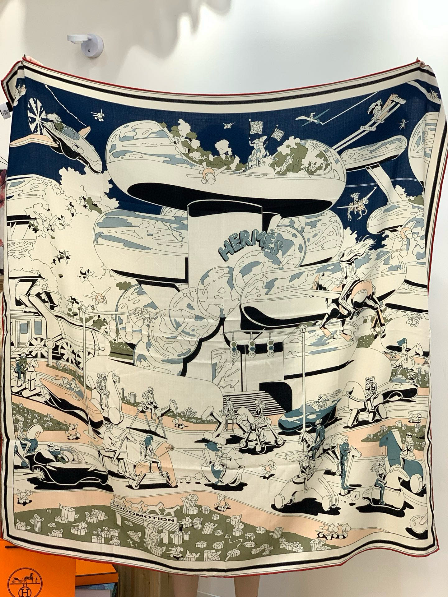 小愛款-數位印花 140*140cm 70％羊絨30％真絲-雙色