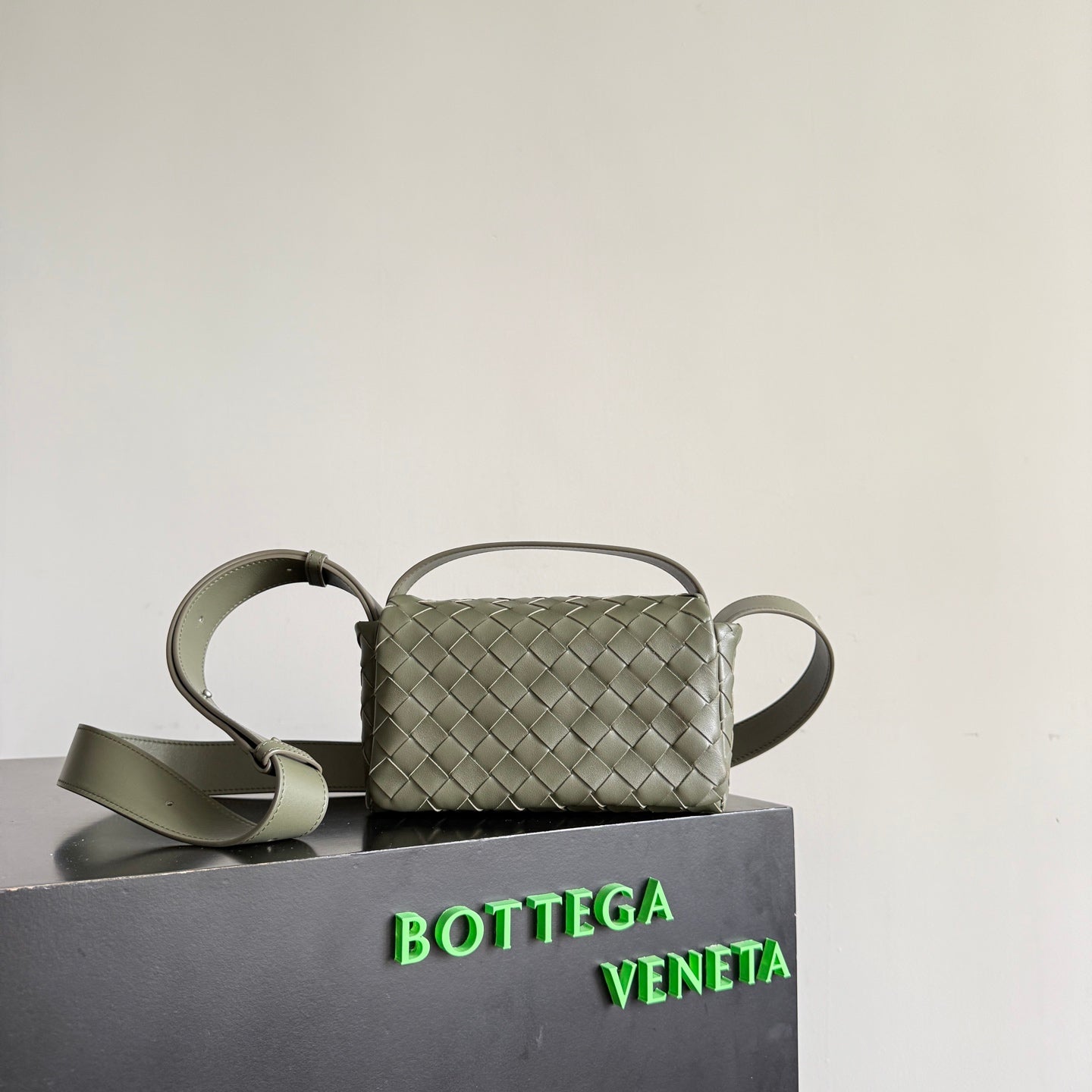 B編織-26新款Intrecciato Mini Bag 墨綠