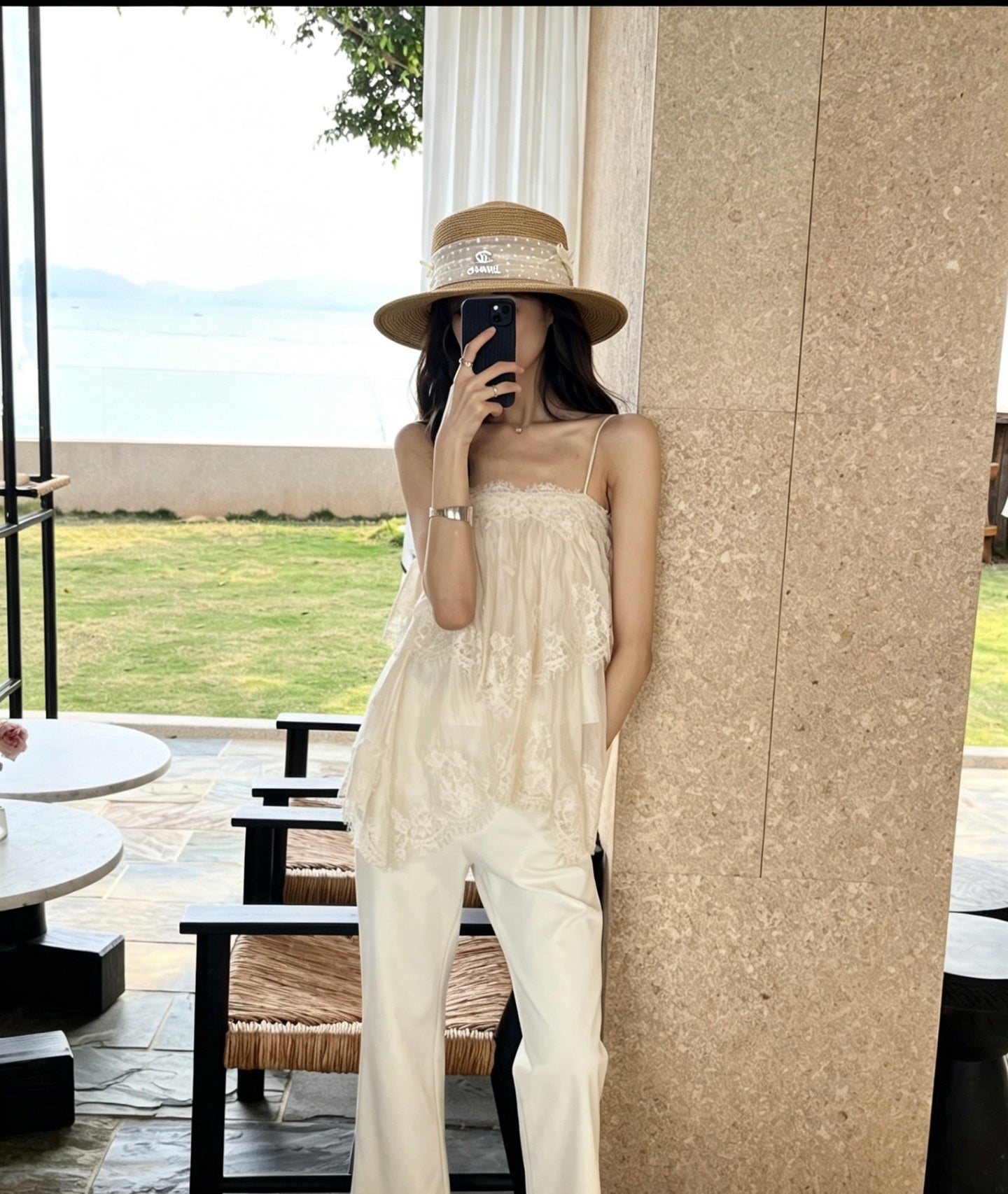 小香家-法式優雅平頂草帽