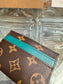 路L家-M12839 Monogram Macassar卡套-深綠色