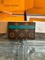路L家-M12839 Monogram Macassar卡套-深綠色