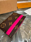路L家-M12841 Monogram Macassar卡套-粉色