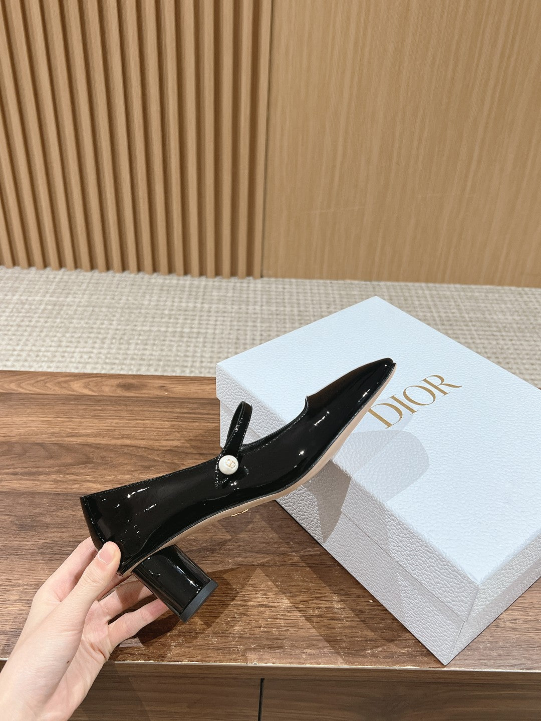 迪D家-2024 小方頭瑪莉珍鞋 黑色