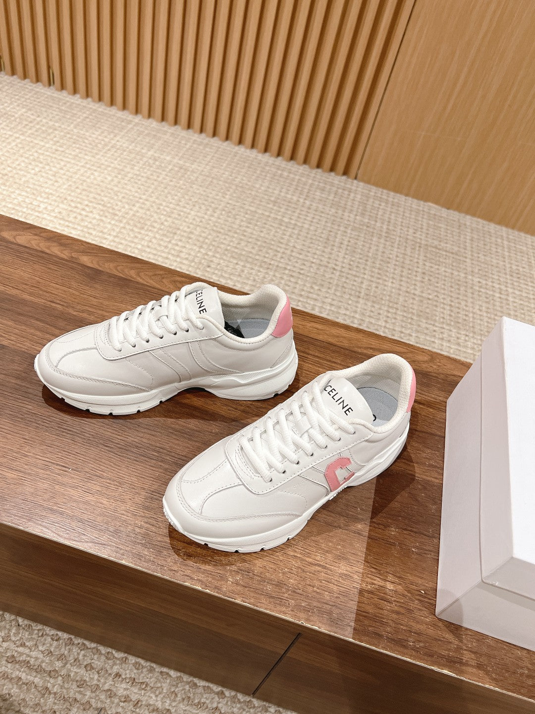 賽C家-2023厚底老爹鞋 粉色