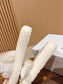 迪D家-刺繡LOGO 魔鬼氈拖鞋 白色