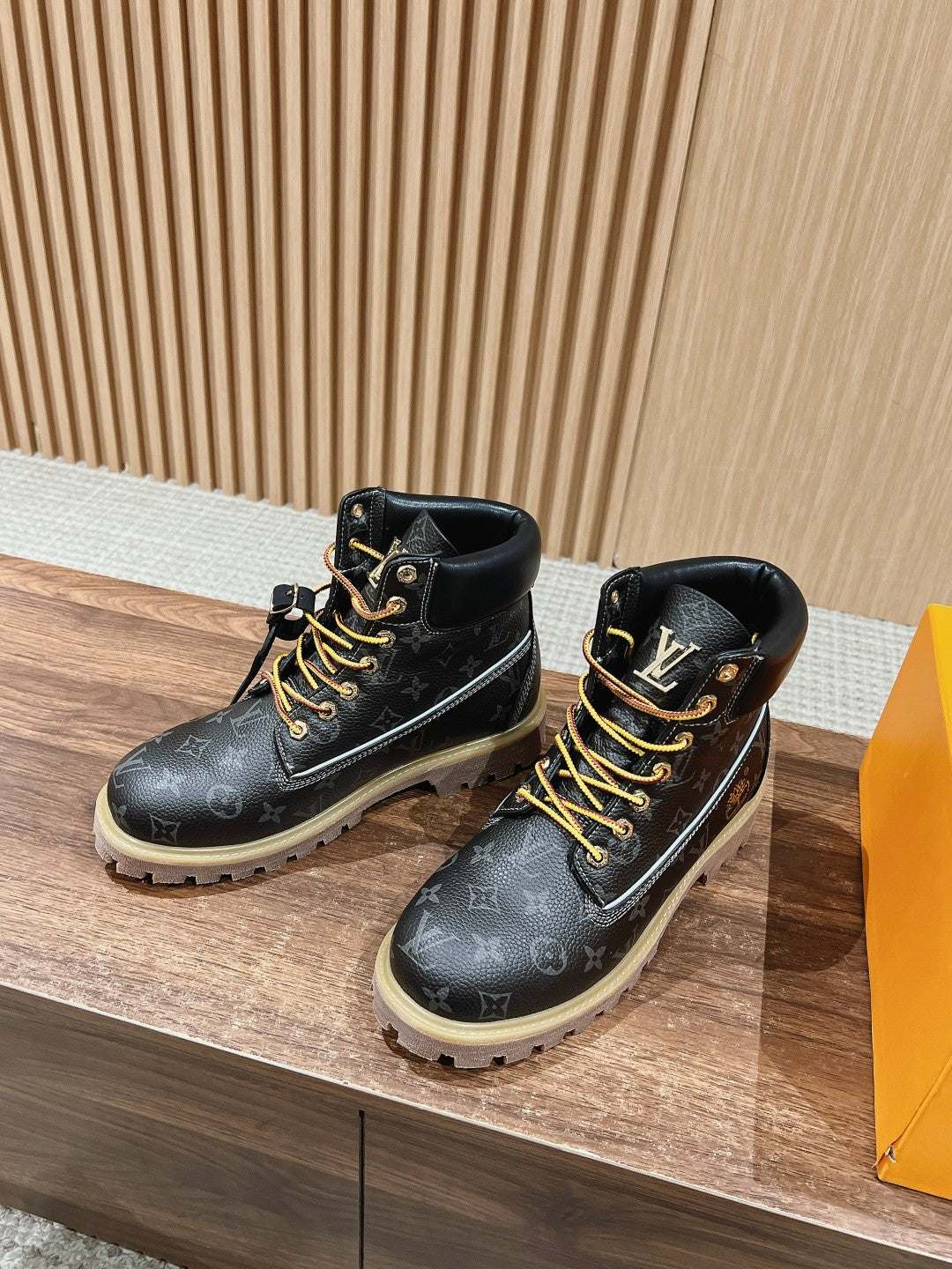 路L家-聯名款 皮面經典西部靴 黑色