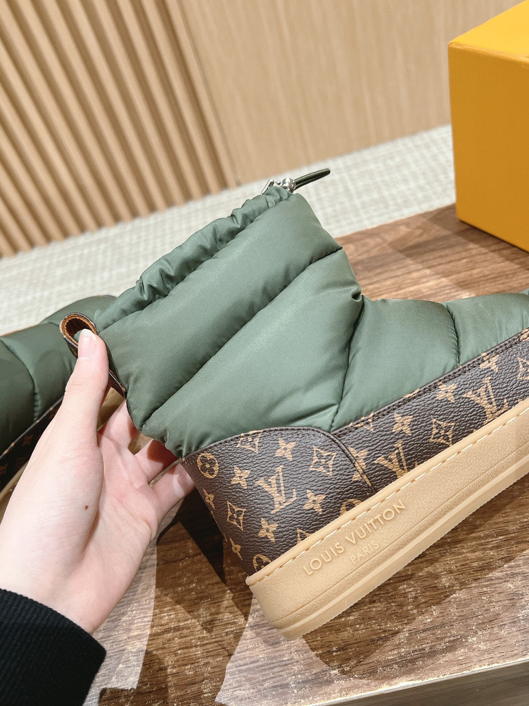 路L家-秋冬Pillow羽絨雪靴 綠色