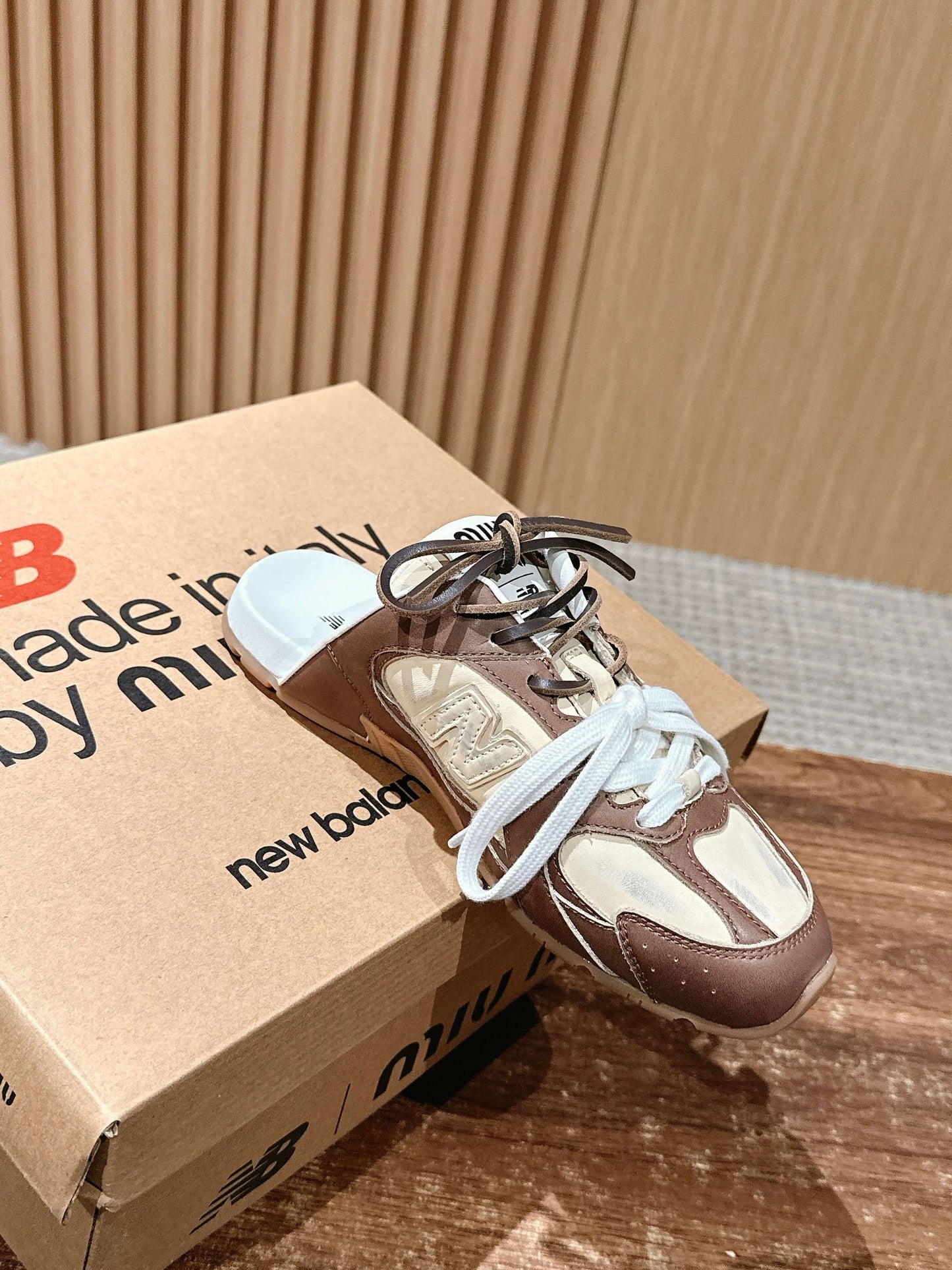 穆M家-聯名新配色 運動半拖鞋 咖色