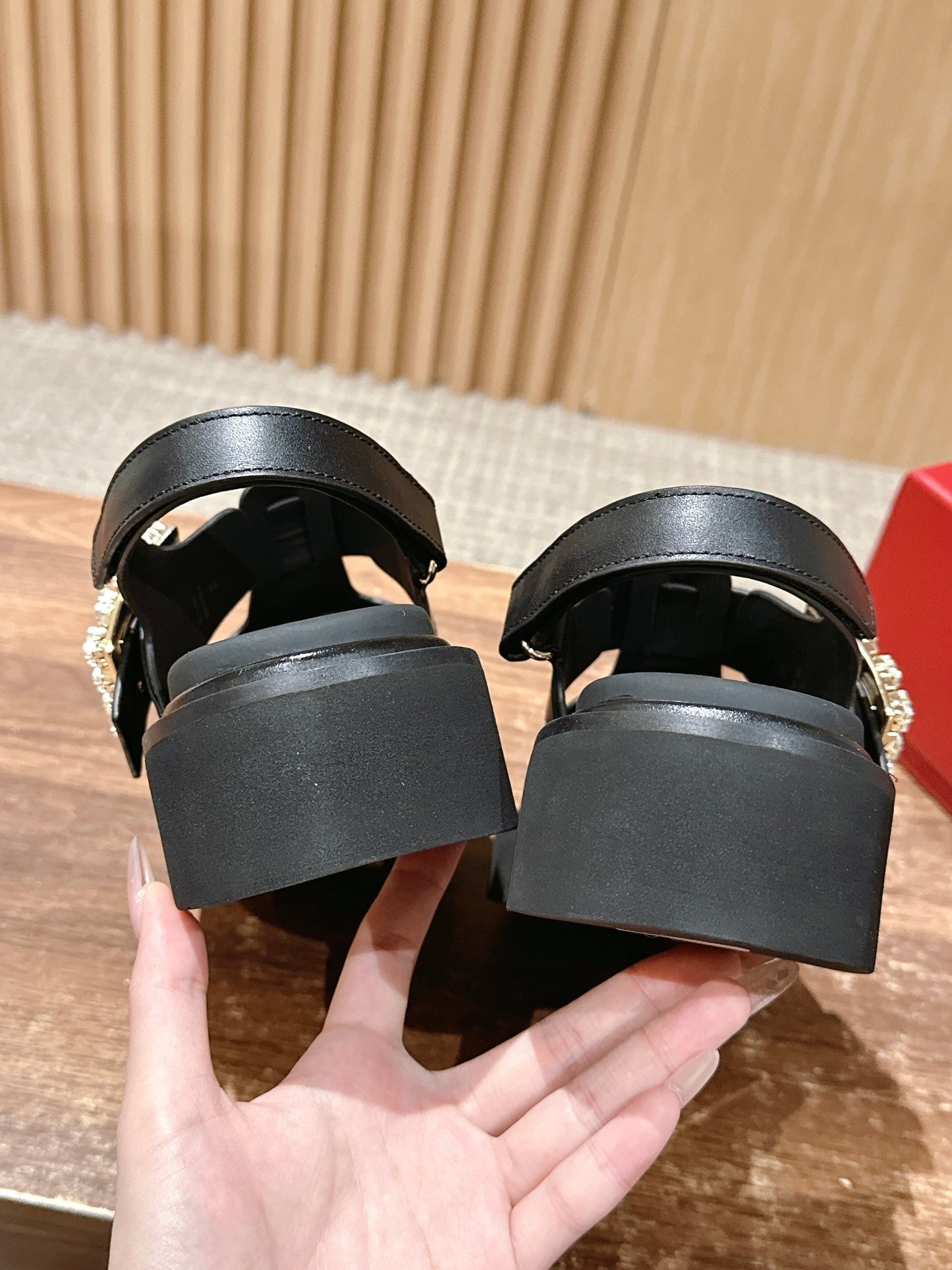 RV 羅馬涼鞋 黑色